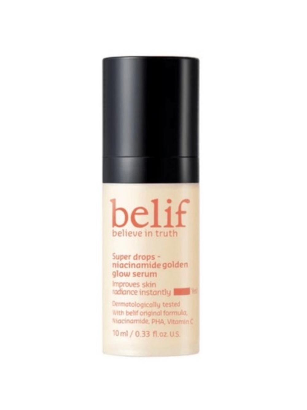 Belif Super Drops Niacinamide & Vitamin C Golden Glow Serum Mini Size 0.33 Fl Oz